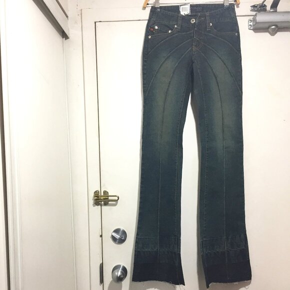 VINTAGE PARASUCO ERGONOMIC BOOT CUT JEANS SIZE 24 - Picture 9 of 13
